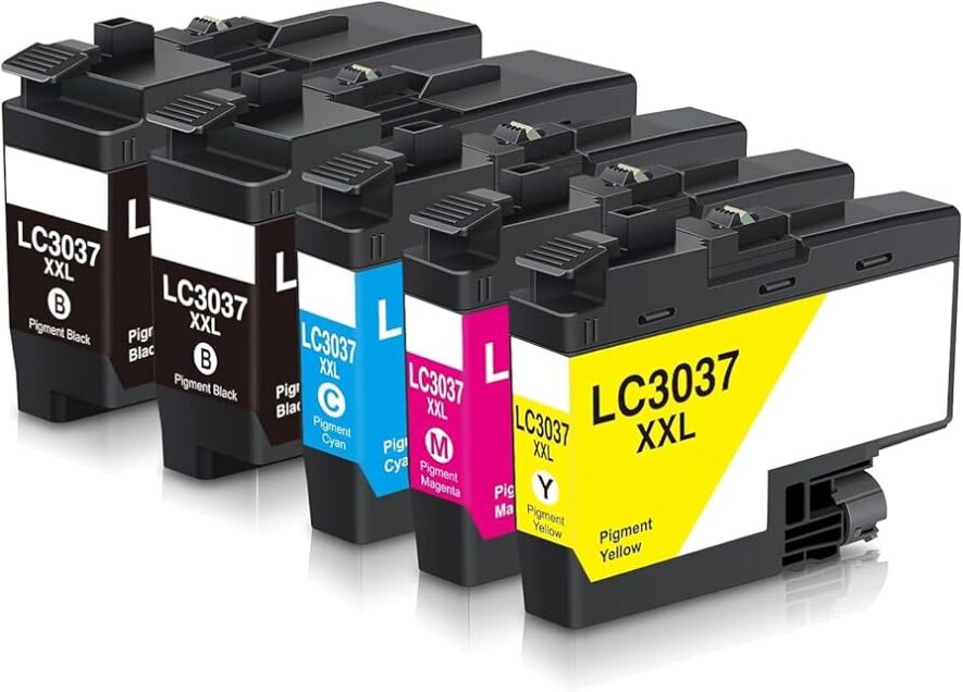 61Ciw11EqKL._AC_UF8941000_QL80_-e1747335012542.jpg Brother LC3037XXL Compatible 5-Pack Super High Yield Inks - Image 1
