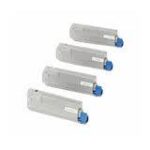 Okidata C5500, C5650, C5800, C5950 4-Pack Compatible C8 Toner Set
