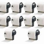 Brother DK1208 Compatible 10-Pack Large White Labels 1.4″x3.5″ 400/roll