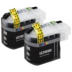 Brother LC20E XXL Black 2-Pack New Compatible Ink