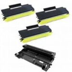 Brother TN580 3-Pack Compatible Toners & DR620 Drum Combo