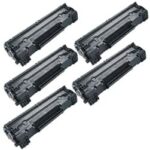 New Compatible Canon 125 5-Pack Toner 3484B001AA iCLASS LBP6000/MF3010