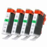 Canon BCi-6 Green Compatible 4-Pack Ink Cartridges