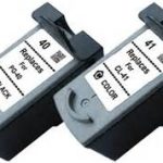 Canon PG-40, CL-41 2-Pack Combo Re-Manufactured Ink Cartridges (1 Black, 1 Color)
