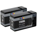 Canon PGi 1200XL Compatible Black 2-Pack for MAXIFY MB2020, MB2320
