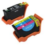 Dell Series 21, 22, 23, 24 Combo 2-Pack Compatible Ink Cartridges 1 Black T091N, 1 Color T092N