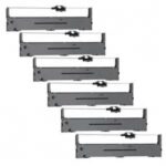 Epson S015329, S015337 Compatible 6-Pack Ribbon Cartridges