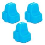 HP 02 3-Pack Cyan Re-manufactured Ink Cartridges C8771WN