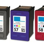 HP 56/57/58 Compatible 3-Pack Ink Cartridge Combo (Black/Tricolor/Photo Color)