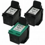 HP 98/93 3-Pack Combo Remanufactured Inks 2 Black/1 Color