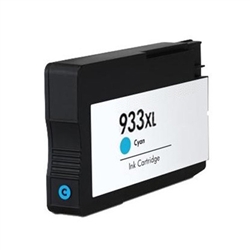 HP-OfficeJet-6100-6600-6700-7110-7610-933XL-Cyan-ink-Cartridge-CN054AN-apx-1500-pages.jpg HP 933XL Cyan ReManufactured Ink Cartridge CN054AN - Image 1