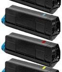 Okidata C610 Compatible 4-Pack Toner Combo