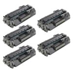 HP CF325X (25X) Compatible 5-Pack Toners LJ Enterprise M830z MFP/M806