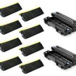 Brother TN570/DR500 8-Pack Compatible TN570 Toners & 2 DR500 Drums