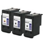 Canon PG240XL, CL241XL ReManufactured High Yield 3-Pack Combo (2 Black, 1 Color)