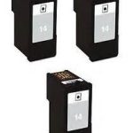 Remanufactured Lexmark #14 BLACK 3-Pack Ink for X2600, Z2300 series