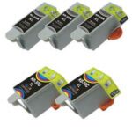Kodak #30XL 5-Pack High Yield New Compatible Ink Cartridges (3 Black, 2 Color)
