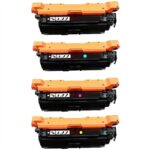 HP Color LaserJet M651 Compatible 654A/652A 4-Pack Toners