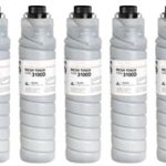 Ricoh 885149 (Type 3100D) for Aficio 450, 455 Compatible 5-Pack Toner Cartridges