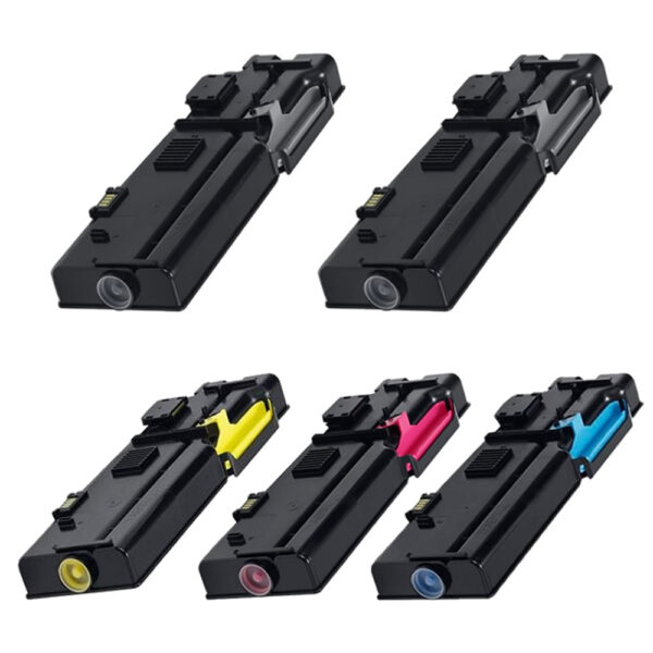 Dell C2660/C2665 Compatible 5-Pack High Yield Toner Combo