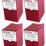 Made in USA Pitney Bowes 793-5 Premium Compatible 4-Pack Red Postage Ink