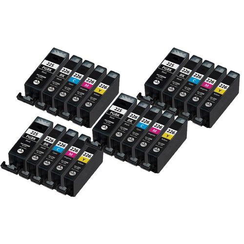 FREE SHIPPING Canon CLi226, PGi226/225 20-Pack (CYMK) $2.18 each