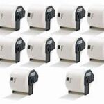 Brother DK1208 Compatible 10-Pack Large White Labels 1.4″x3.5″ 400/roll