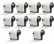Brother DK1208 Compatible 10-Pack Large White Labels 1.4″x3.5″ 400/roll