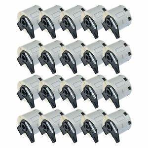 Brother DK1209 COMPATIBLE 20-Pack Labels, 1.1″W X 2.4″, White Paper, 800/Roll