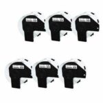 Brother DK1209 COMPATIBLE 6-Pack Labels, 1.1″W X 2.4″, White Paper, 800/Roll