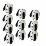 Brother DK1218 COMPATIBLE 10-Pack Adhesive Labels 1000/roll