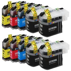 Brother LC20E XXL New Super High Yield Compatible 10-Pack Ink Combo $4.40 each ($44.00) Free Shipping