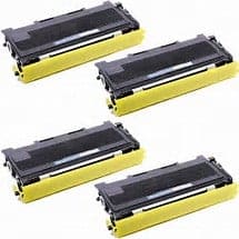 Brother TN350 Jumbo 4-Pack Compatible 5000 Page Toners