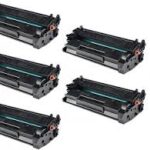 New Compatible Canon 057H 5-Pack High Yield Toners 3010C001 With Chip
