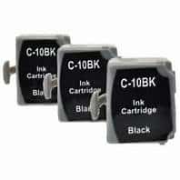 Canon BCi-10 Black 3-Pack Compatible Ink Cartridges 0956A003 $11.85 ($3.95 each)