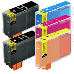 Canon BCi-3e Compatible 5-Pack Ink Cartridge Combo $2.55 each ($12.75)