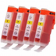 Canon BCi-5Y/6Y, BCi-3e Yellow 4-Pack Compatible Ink Cartridges 4708A003 $2.99 each (11.96)