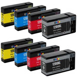 Canon PGi 1200XL Compatible 8-Pack Combo for MAXIFY MB2020, MB2320 (2-Black, 2-Cyan, 2-Yellow, 2-Magenta) $8.20 each