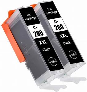 Canon Compatible PGI-280PGBK XXL 2-Pack Black Pigment Ink