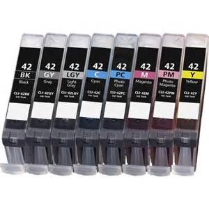 Canon PIXMA Pro 100 Compatible CLi-42 8-Pack Ink $52.64 ($6.58 each) FREE SHIPPING
