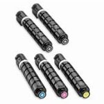 New Compatible Canon GPR30 5-Pack Toner Combo with Intelligent Chip