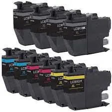Compatible-LC3013-10-Pack-High-Yield-Inks-4-Black-2-each-Cyan-Magenta-Yellow.jpe Brother Compatible LC3013 High Yield 10-Pack Ink Cartridges