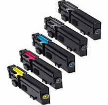 Dell H625cdw/H825cdw/S2825 Compatible 5-Pack Color High Yield Toner $7.20ea ($36.00) Free Shipping