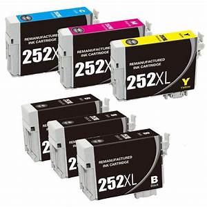 Epson T252XL 6-Pack Remanufactured High Yield Ink Combo