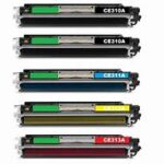 HP 126A Color LaserJet CP1025 Compatible 5-Pack Toner Combo