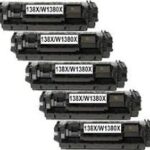 New Compatible HP Pro 3001/3101 series High Yield 5-Pack 138X with Smart Chip