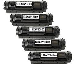 New Compatible HP Pro 3001/3101 series High Yield 5-Pack 138X with Smart Chip