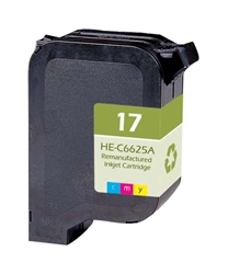 HP #17 Color Remanufactued Ink Cartridge C6625A $20.75 FREE SHIPPING