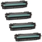 HP 657X High Yield Compatible Toner 4-Pack Color LaserJet Enterprise M681/M682