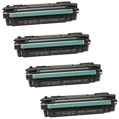HP 657X High Yield Compatible Toner 4-Pack Color LaserJet Enterprise M681/M682